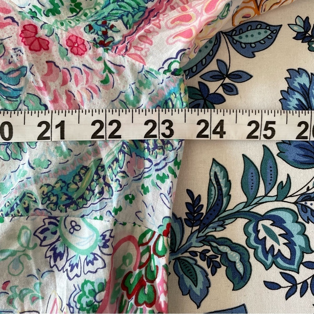 Talbots Colorful Print Shirt Button Down Collared Cotton Size X - Picture 11 of 14